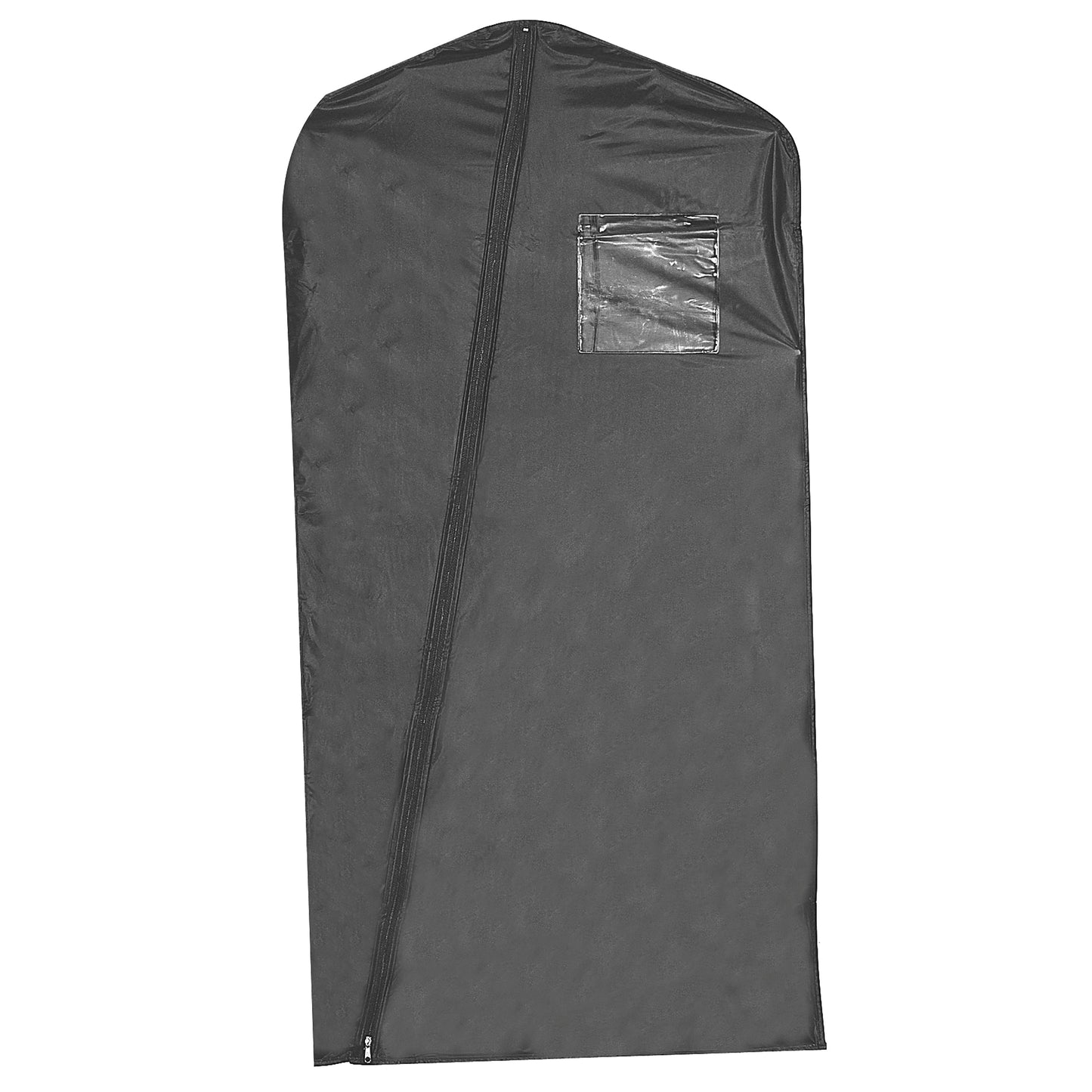 24" x 46", finition en taffetas de vinyle de calibre 3,75 avec fenêtre/poche pour cartes et fermeture éclair diagonale
