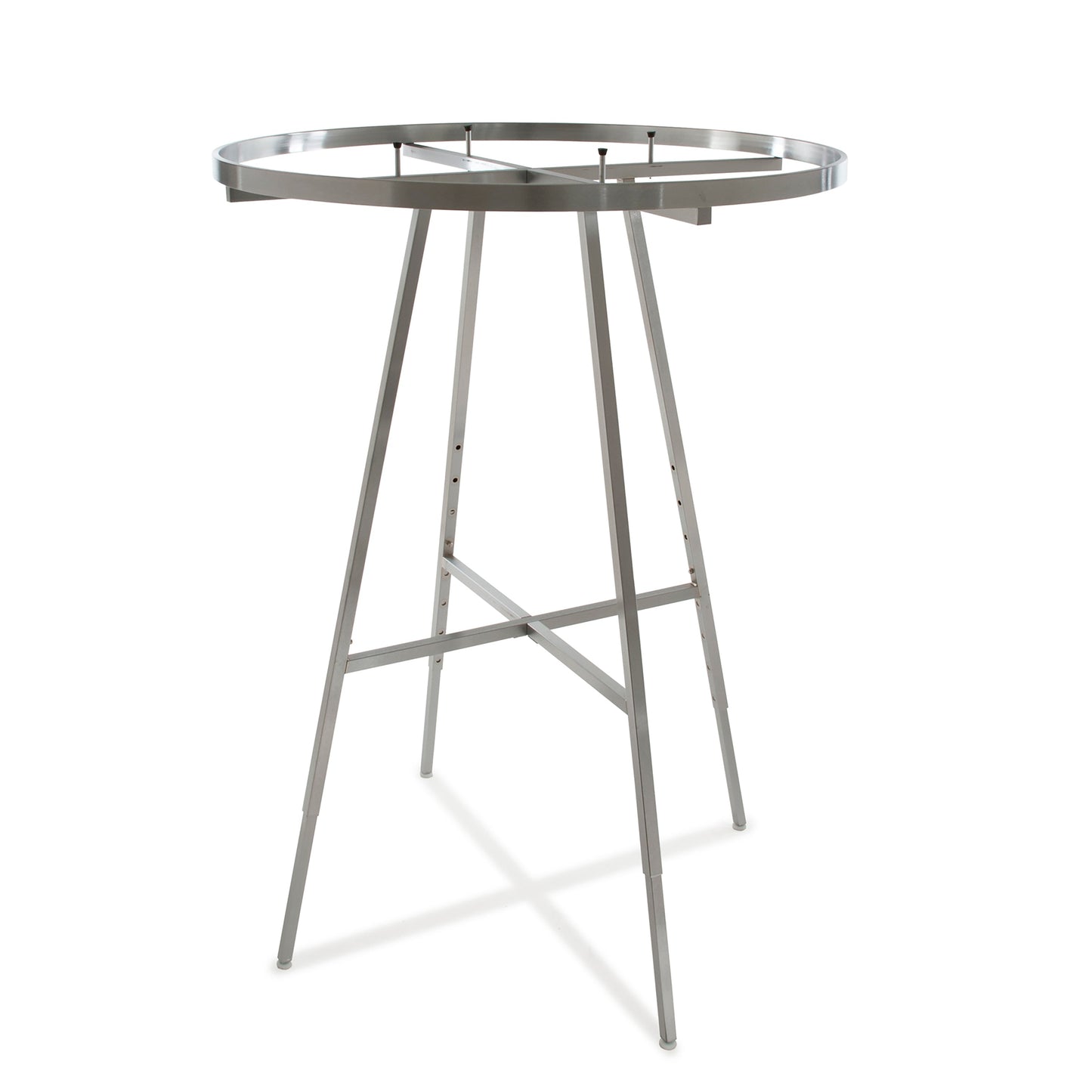 Support pliant rond de 42 po de diamètre avec tube rectangulaire
