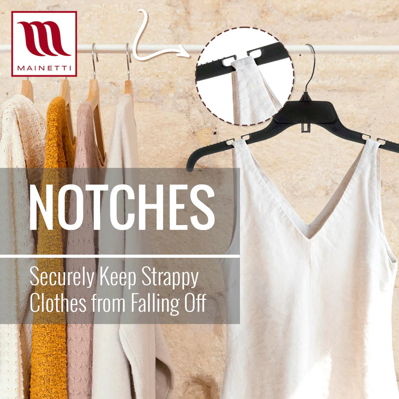 17” Top Hanger Black Plastic - 484CG