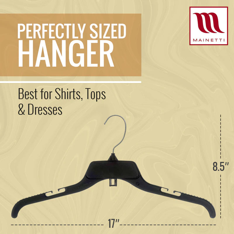 17” Top Hanger Black Plastic - 484CG