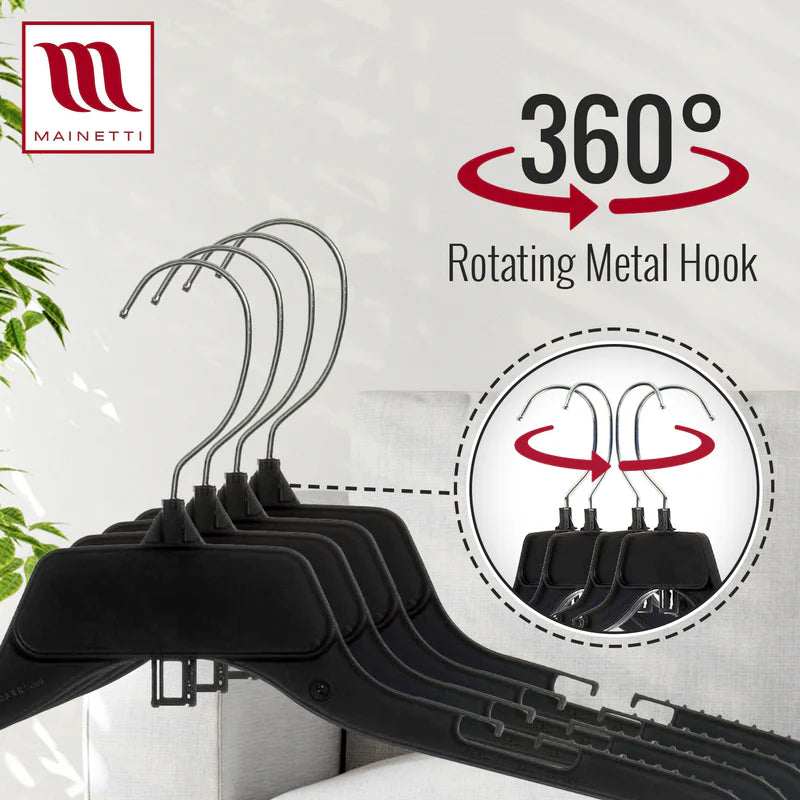 17” Top Hanger Black Plastic - 484CG