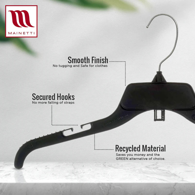 17” Top Hanger Black Plastic - 484CG