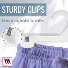 Percha inferior de plástico blanco de 10" - 1001 