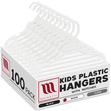 10" Shirt Top Dress Hangers with Notches for Straps White All Plastic (Mainetti 495)