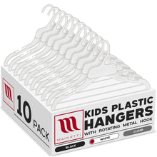 Percha superior de plástico blanco de 15" - 472