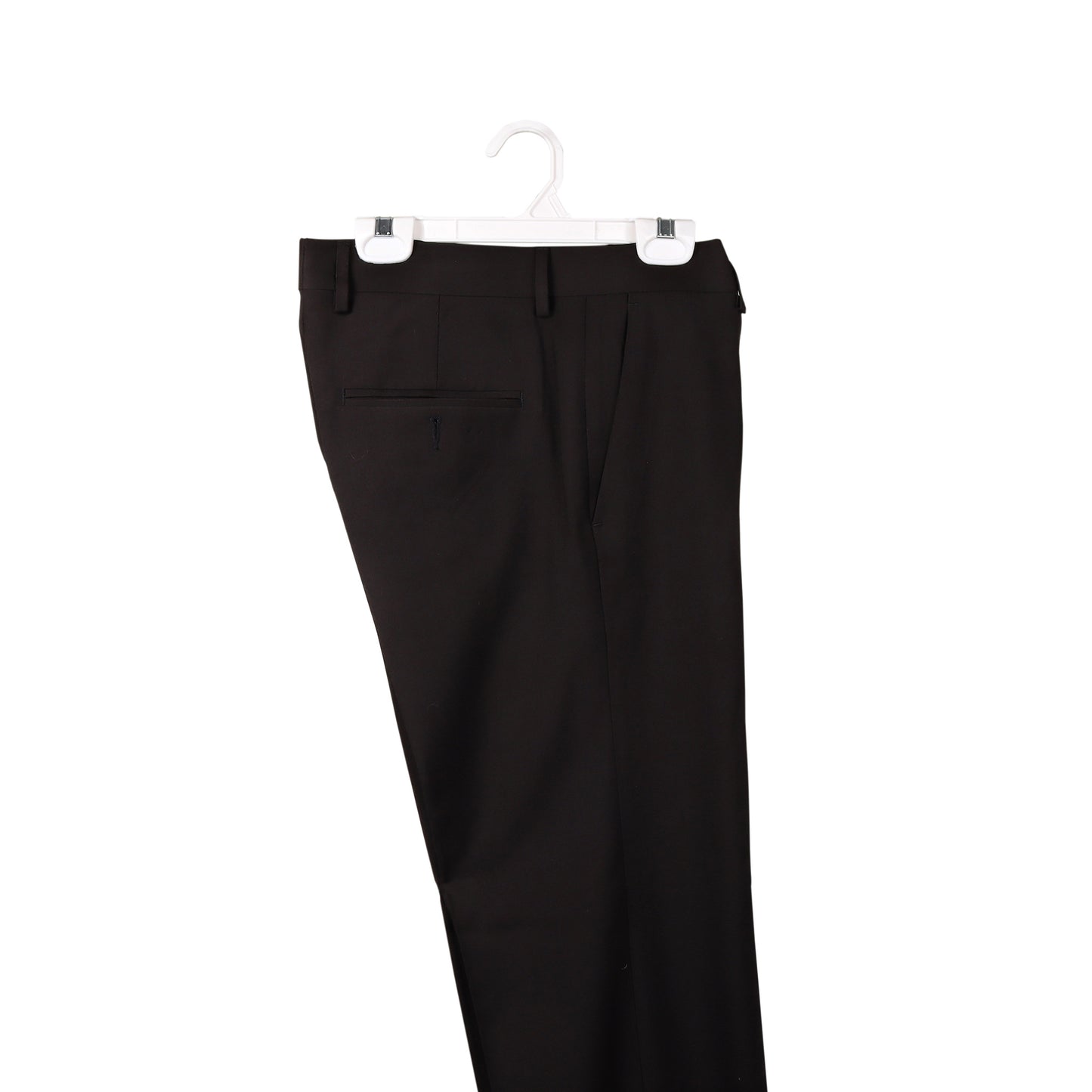 10" Pant/Skirt Bottom Hangers with Sturdy Non-Slip Clips White All Plastic (Mainetti 1001)