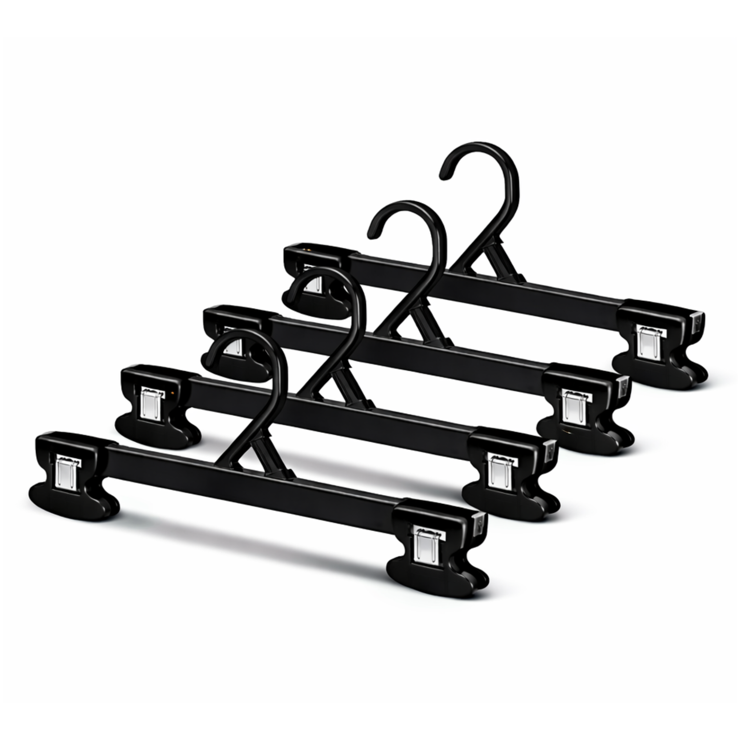 12" Bottom Hanger Plastic With Non-Slip Clips (Mainetti 6112)