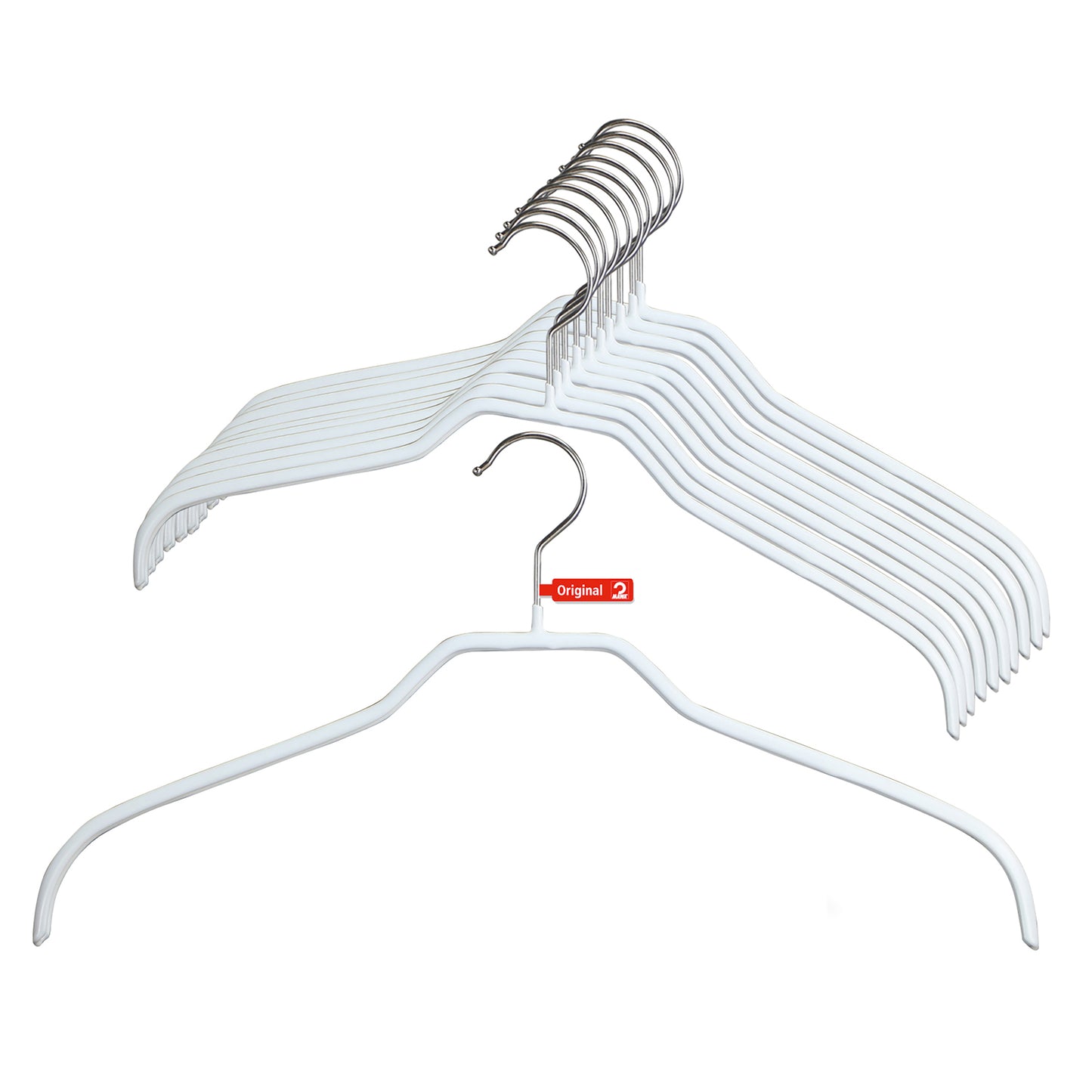 Percha superior de metal antideslizante Silhouette de 15 3/4"