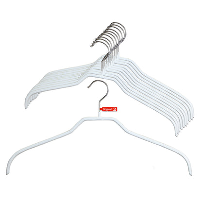 Percha superior de metal antideslizante Silhouette de 15 3/4"