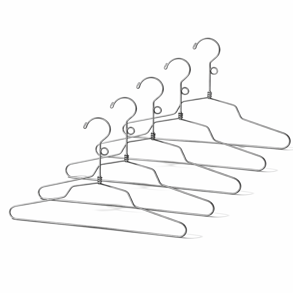 Cintre pour chemisier et robe en acier de 14 po avec crochet à boucle