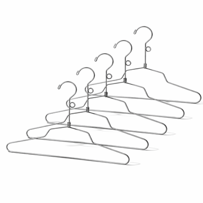 Cintre pour chemisier et robe en acier de 14 po avec crochet à boucle