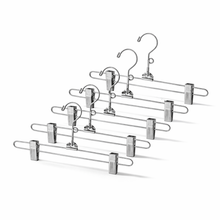 Cintre de jupe en acier de 12 po avec crochet à boucle