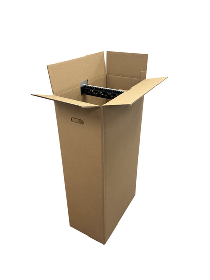 12" Wardrobe Box & Hanger Bar with Grey Locking Strip (Mainetti HBWBKIT-12)