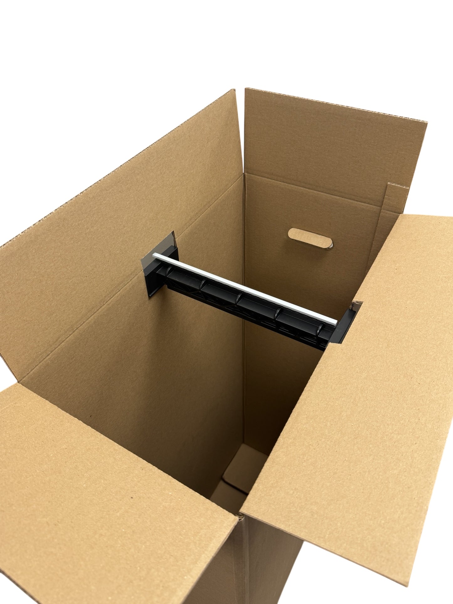 12" Wardrobe Box & Hanger Bar with Grey Locking Strip (Mainetti HBWBKIT-12)