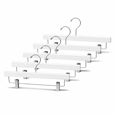 14" Wooden Bottom Hangers with Metal Clips