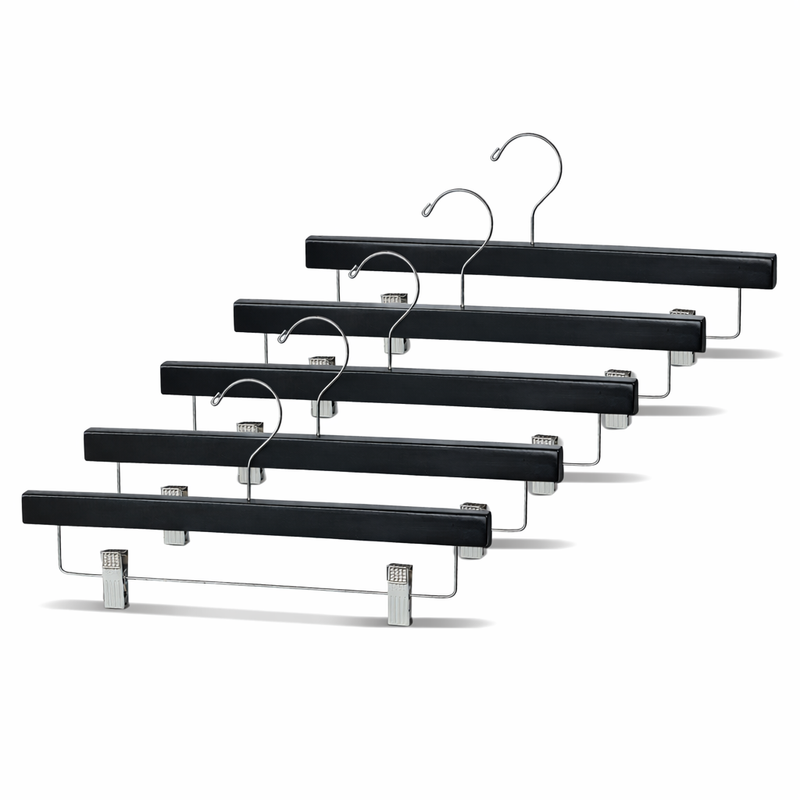 14" Wooden Bottom Hangers with Metal Clips
