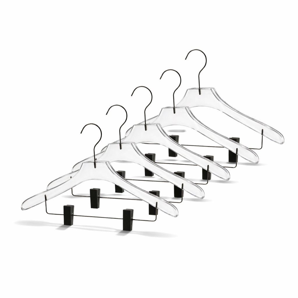 15.25" Clear Acrylic Suit Hanger