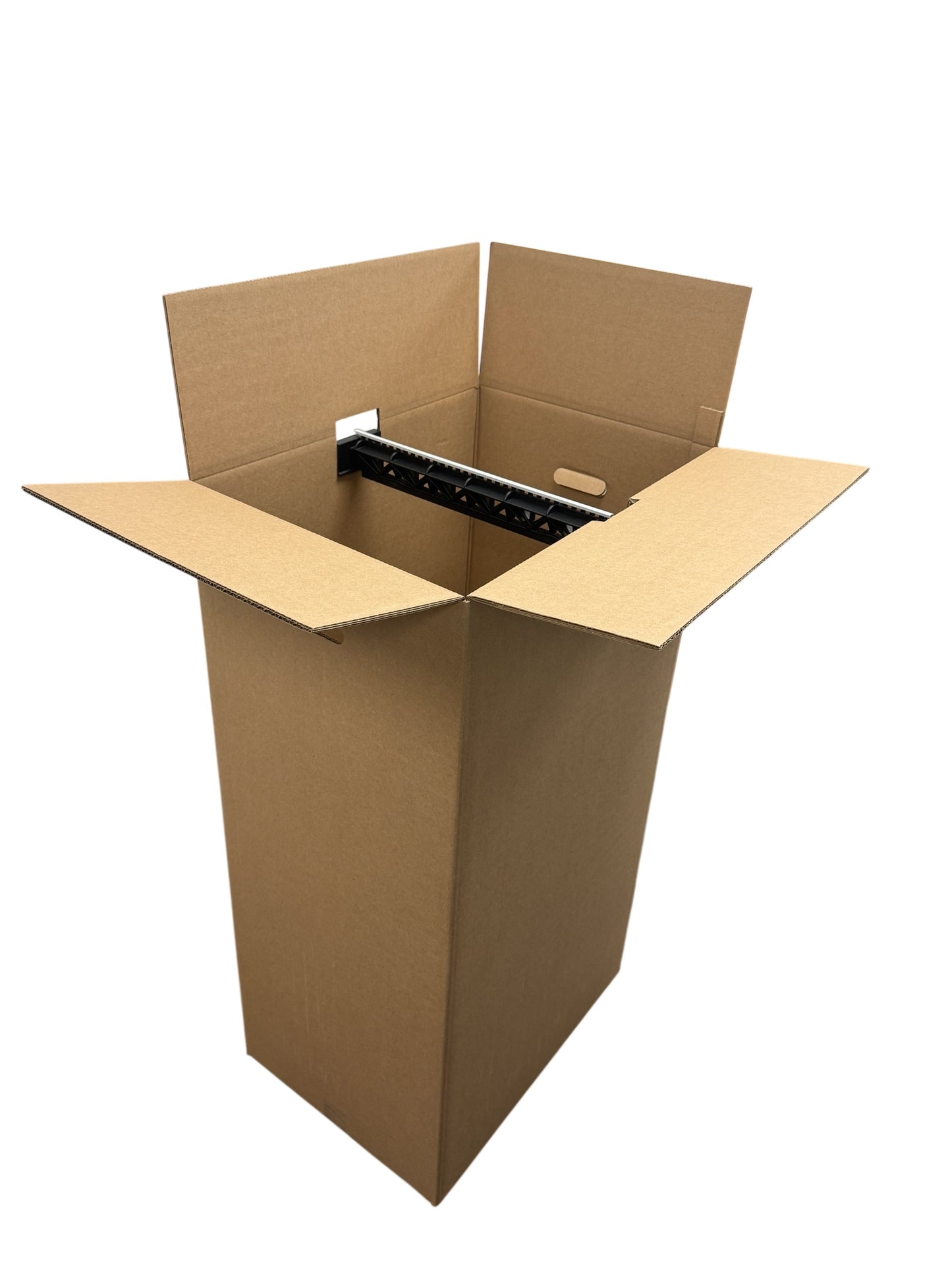 16" Wardrobe Box & Hanger Bar with Grey Locking Strip (Mainetti HBWBKIT-16)