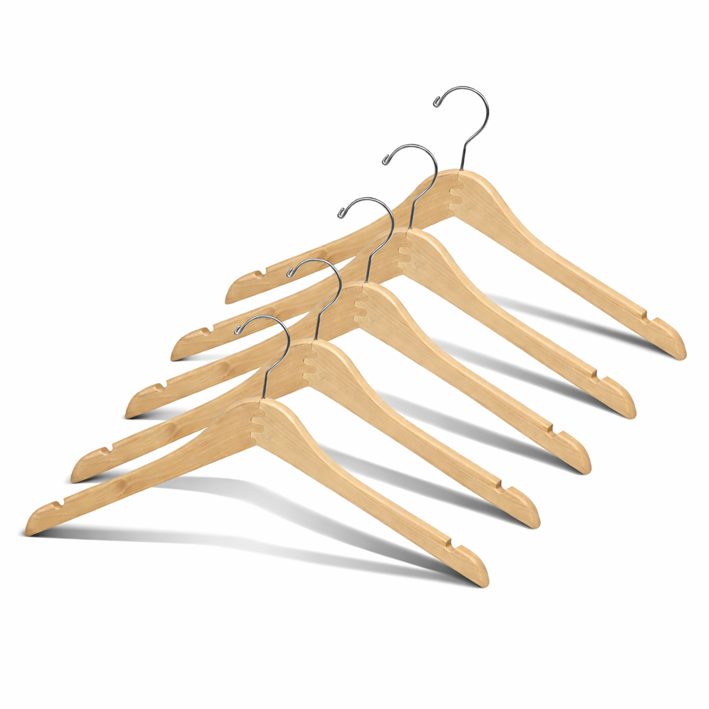 Cintre pour veste en bois profilé de 17 po
