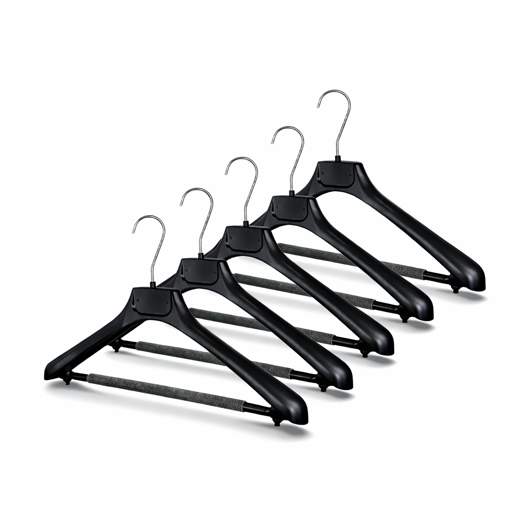 18" Black Suit Hanger with Foam Bar #ATP45-1BS31