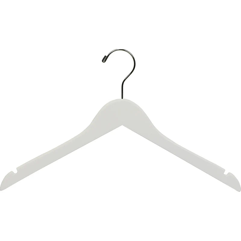 17" Rubber Coated Wooden Top Hanger