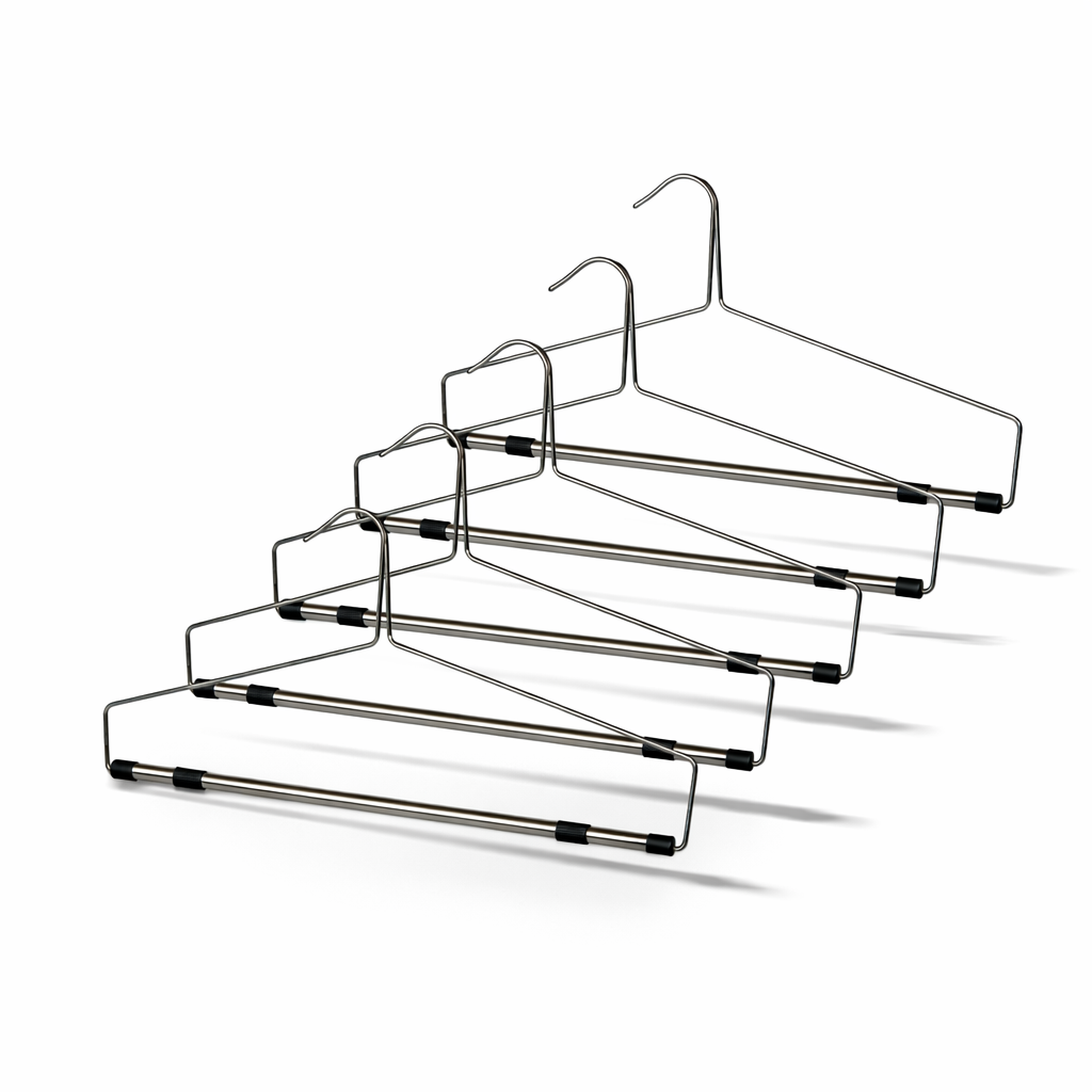 Couvre-lit et cintre à draperies chromés de 22 po