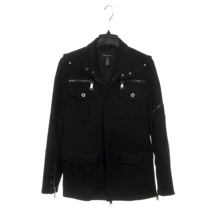 Cintres robustes en plastique noir de 17", pour vestes, manteaux et vêtements d'extérieur, avec long crochet métallique pivotant (Mainetti 3329)