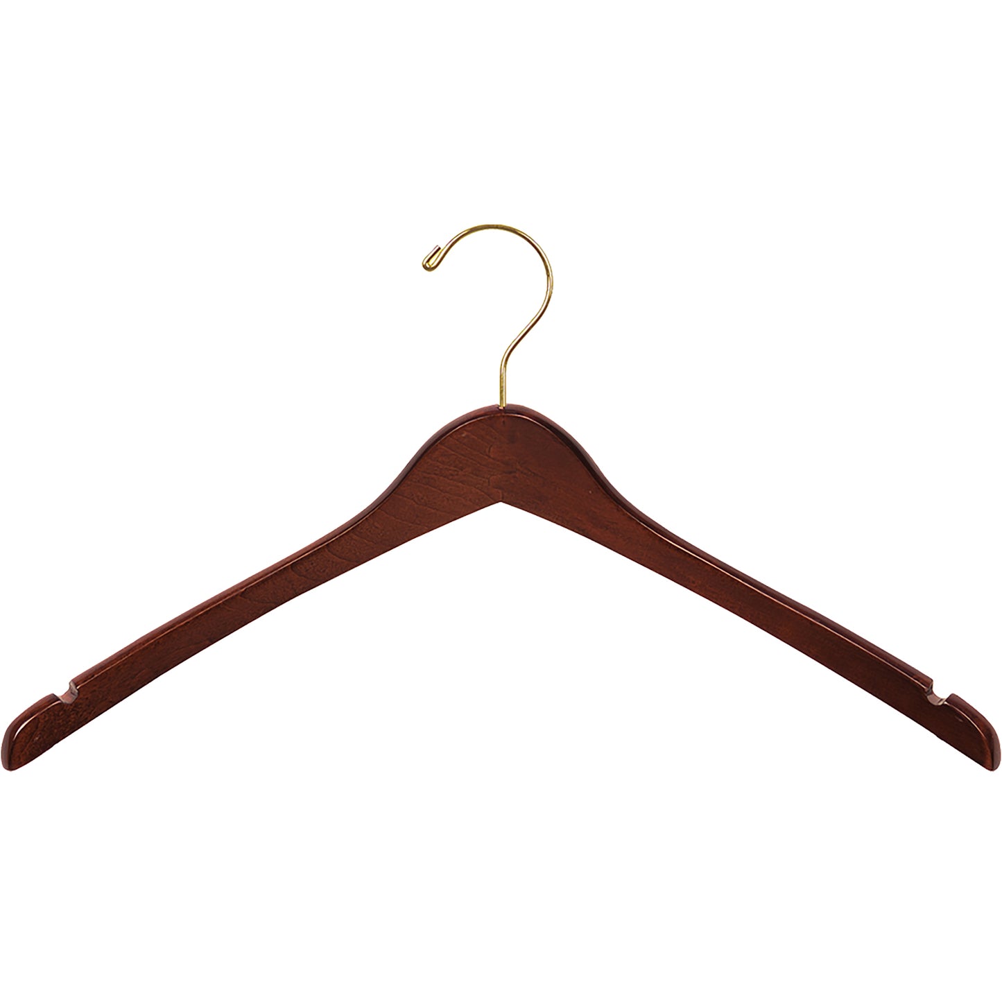Cintre pour veste en bois profilé de 17 po