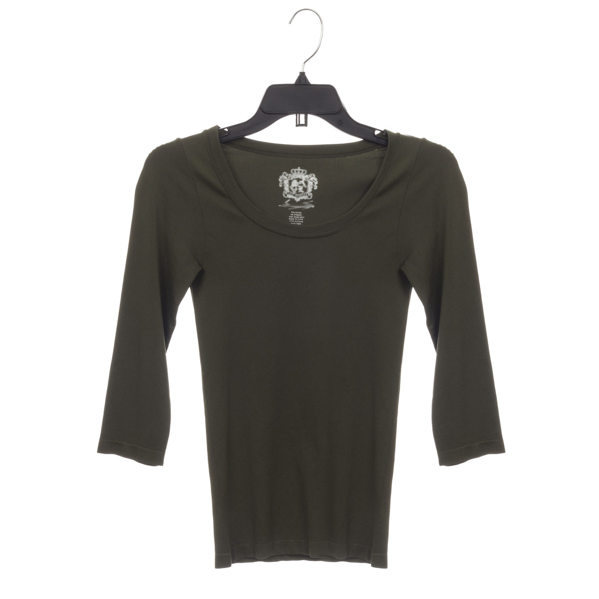 Cintres en plastique noir pour chemises et robes de 17" avec crochet métallique pivotant et encoches (Mainetti 484)