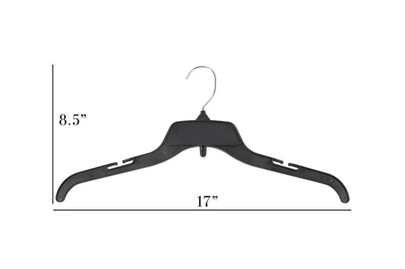 17” Top Hanger Black Plastic - 484CG