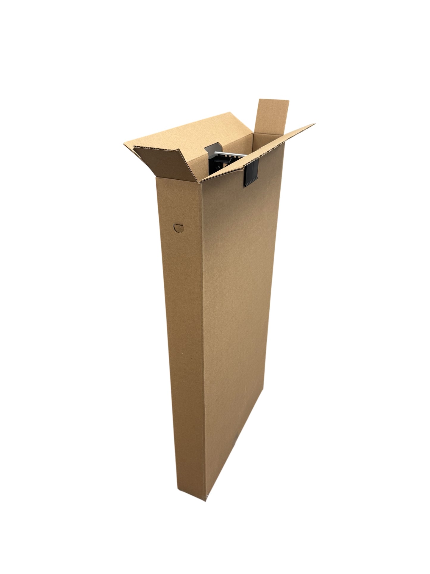 4" Wardrobe Box & Hanger Bar with Grey Locking Strip (Mainetti HBWBKIT-4)