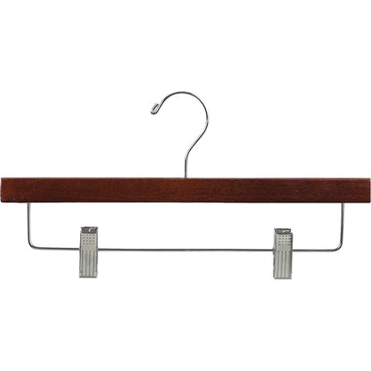 Cintres de jupe en bois caoutchouté de 35,5 cm
