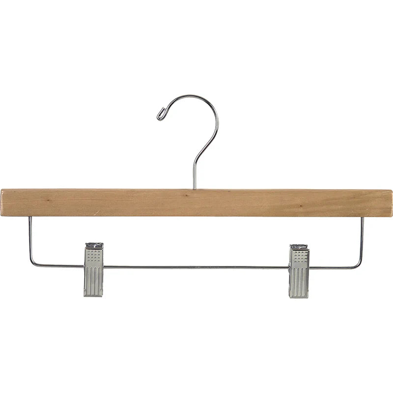 Cintres de jupe en bois caoutchouté de 35,5 cm