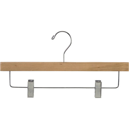 Cintres de jupe en bois caoutchouté de 35,5 cm
