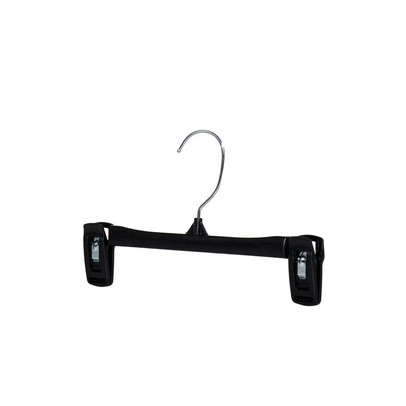Cintre bas 10" en plastique noir - 6010CG