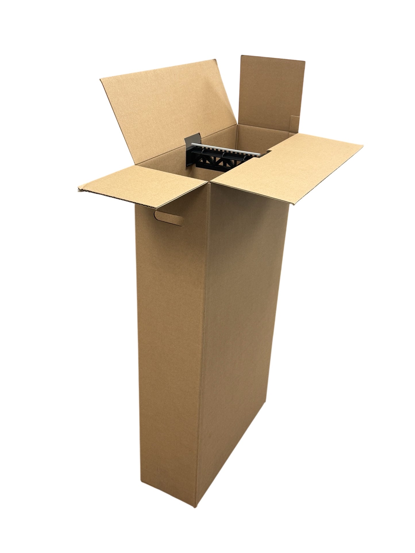 8" Wardrobe Box & Hanger Bar with Grey Locking Strip (Mainetti HBWBKIT-8)