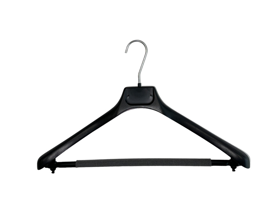 18" Black Suit Hanger with Foam Bar #ATP45-1BS31