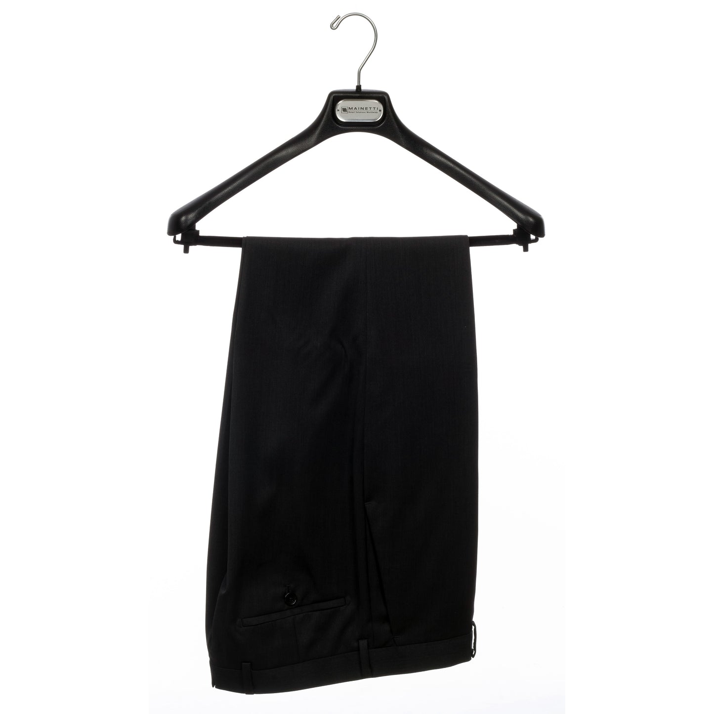 Cintre costume noir en plastique 19" avec barre floquée (Mainetti AT48)