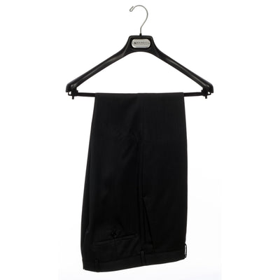 19" Black Plastic Suit Hanger with Flocked Bar(Mainetti AT48)