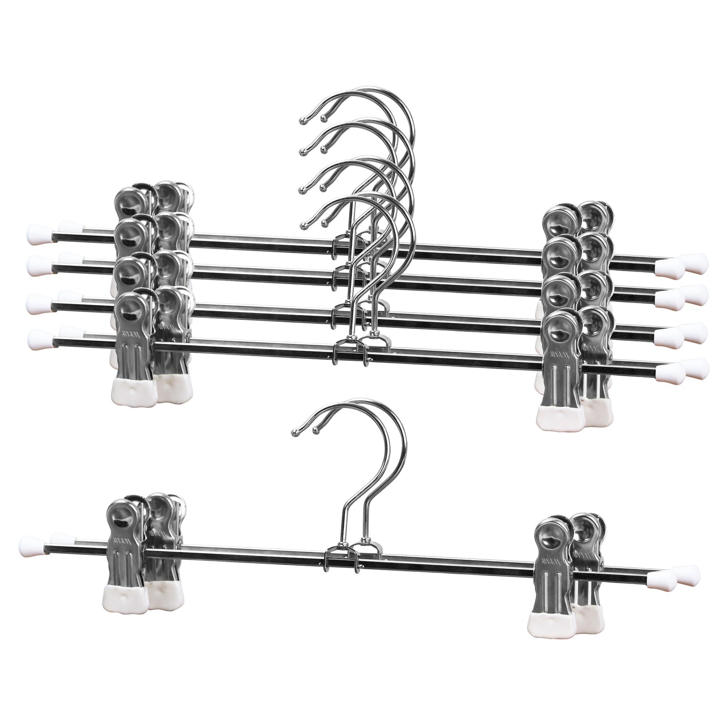 Métal antidérapant – Cintre inférieur de 12 po avec clips