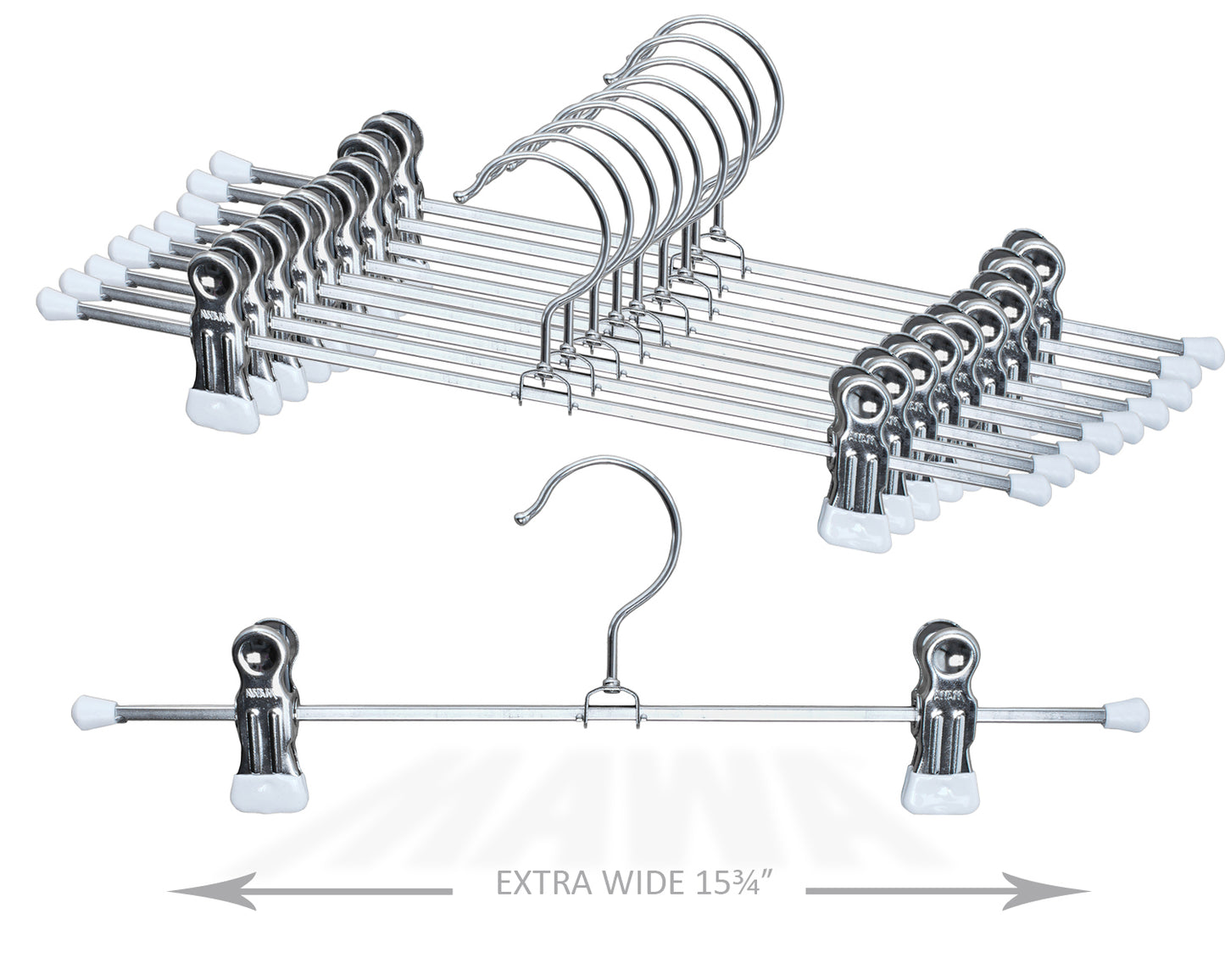 Métal antidérapant - Cintre inférieur de 15 3/4" avec clips