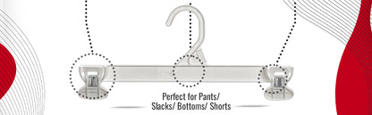 Cintre à pinces 30 cm en plastique antidérapant (Mainetti 6112)