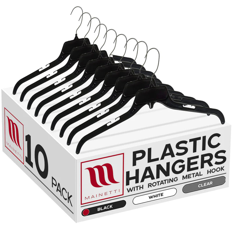 Cintre supérieur en plastique noir 19" - 479CG