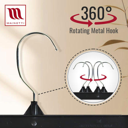 Cintre bas 12 po en plastique recyclé noir – 6012CG