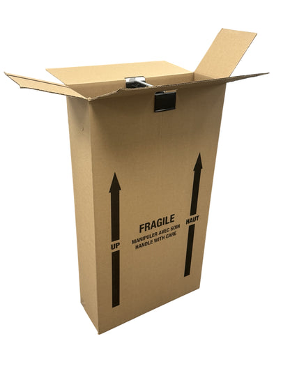 20" Wardrobe Box & Hanger Bar with Grey Locking Strip (Mainetti HBWBKIT-20)