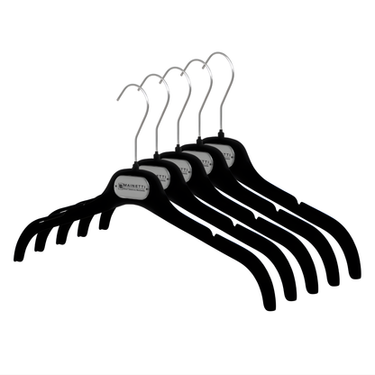 EC - Cintre supérieur floqué noir 16"
