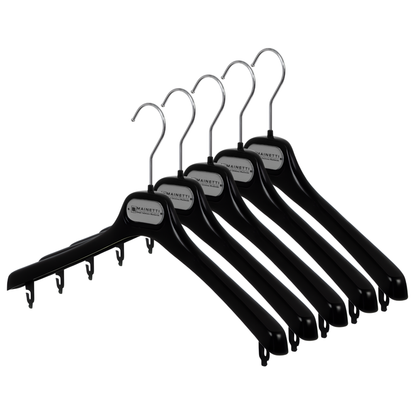 16.5" Plastic Black Flocked Jacket (Mainetti ELL42)