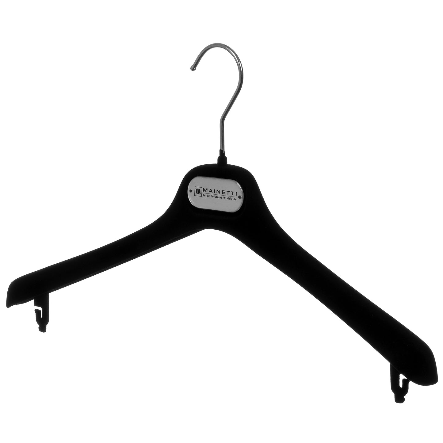 16.5" Plastic Black Flocked Jacket (Mainetti ELL42)
