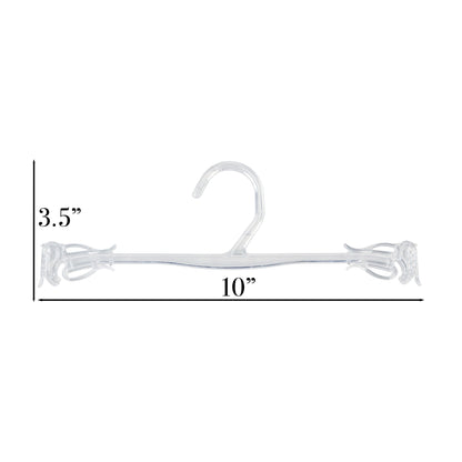 Cintres en plastique transparent de 10 po pour soutien-gorge et culotte, nouveau design élégant (Mainetti GS19)