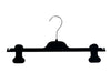 CPIP36 - 14" Black Fully Flocked Bottom Hanger with Adjustable Clips